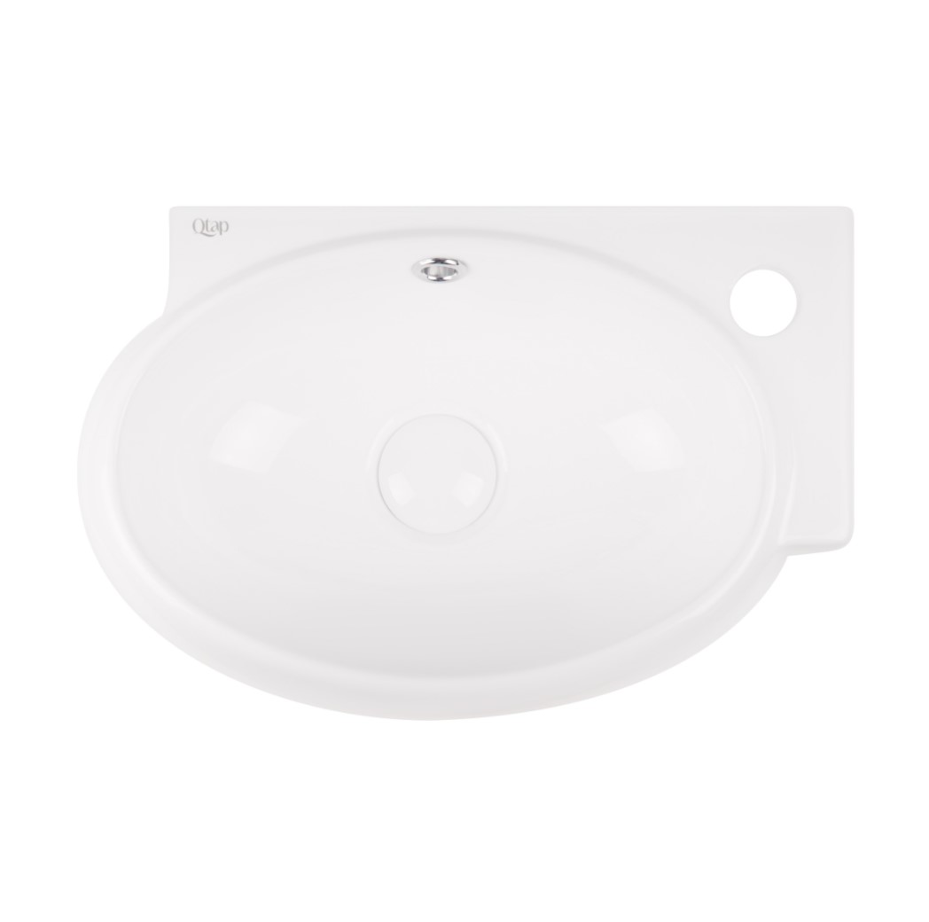 

Раковина Qtap Leo с донным клапаном QT11115011RW