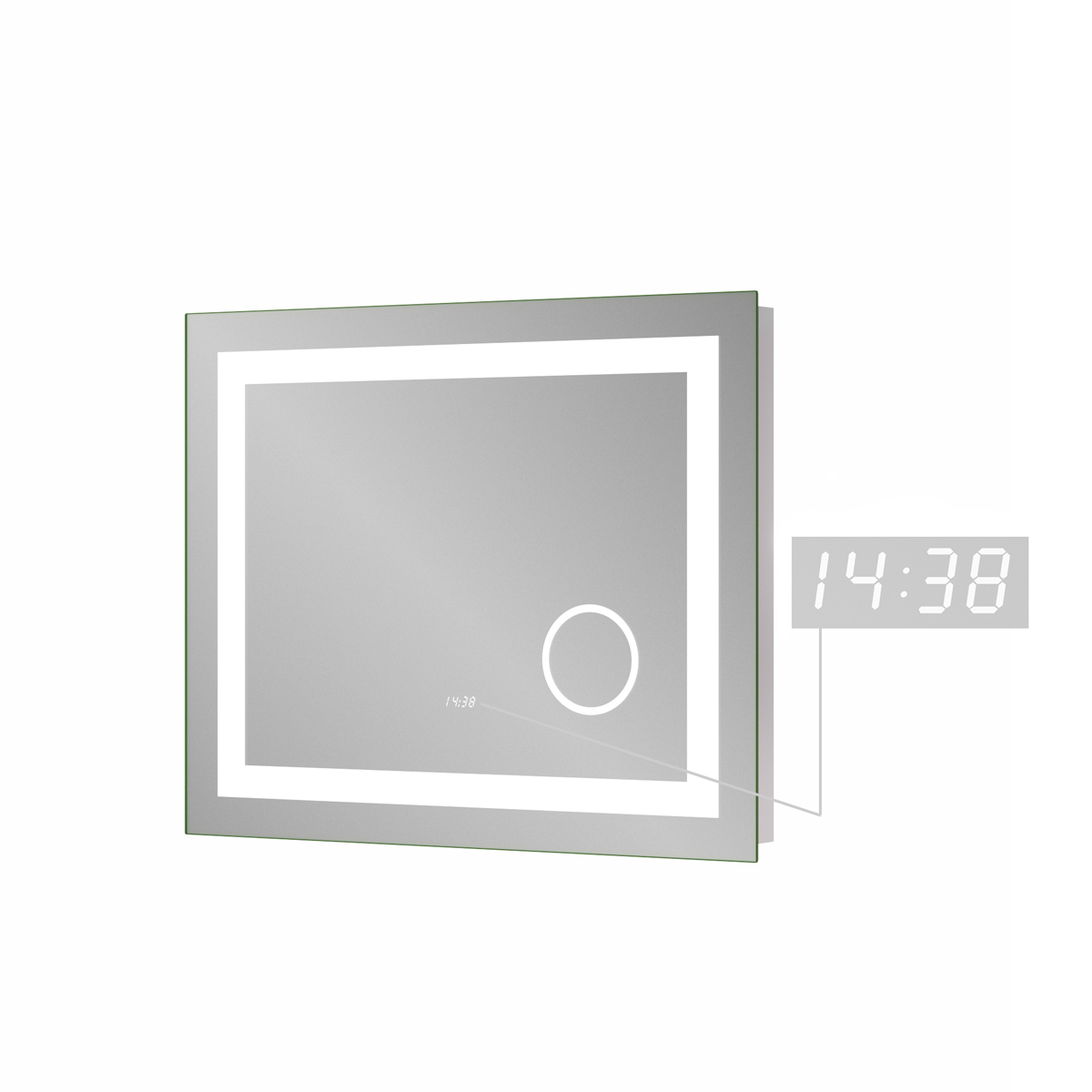

Зеркало LED SANWERK ULTRA Mega 100х65 см