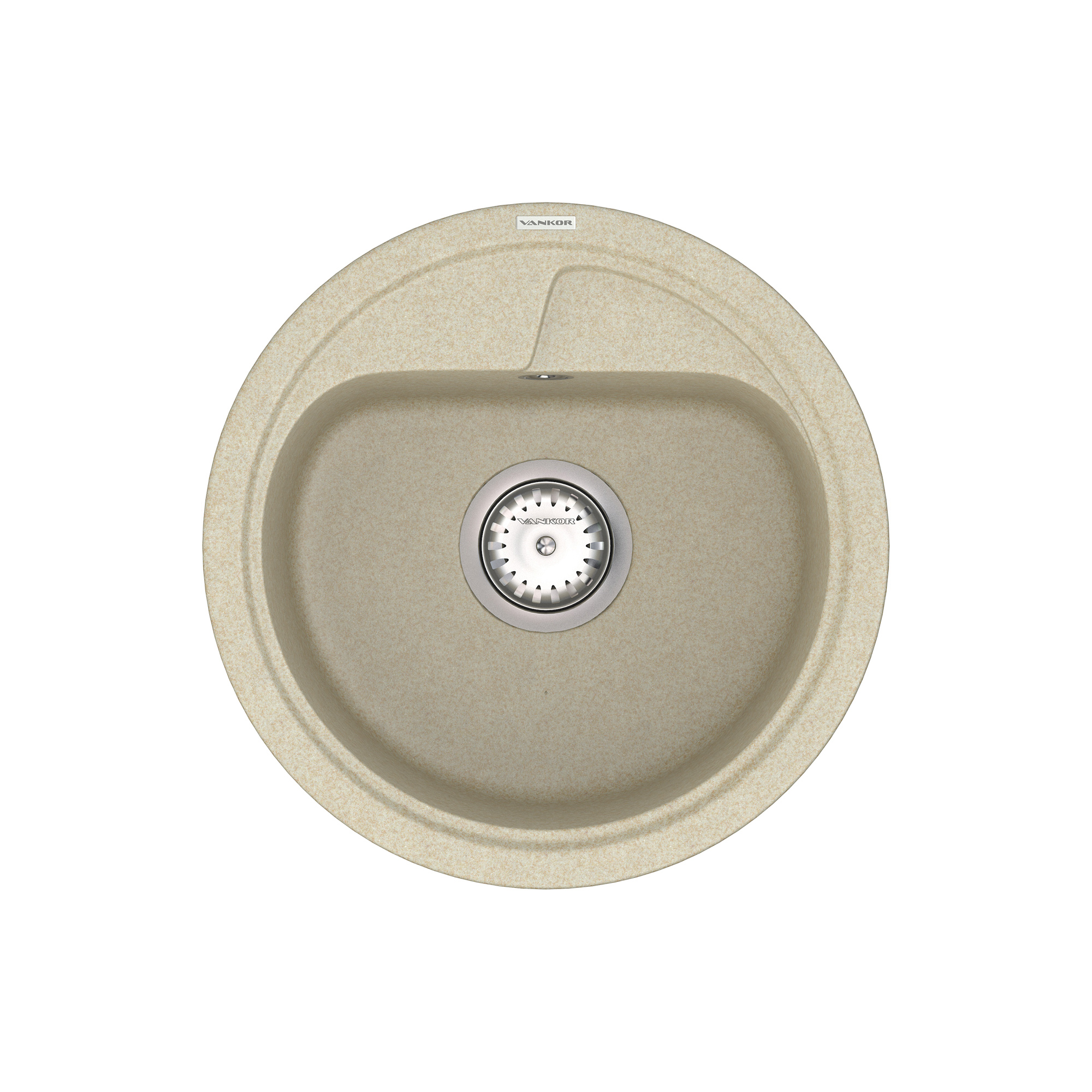 

Кухонная мойка VANKOR Polo PMR 01.44 Beige + сифон VANKOR