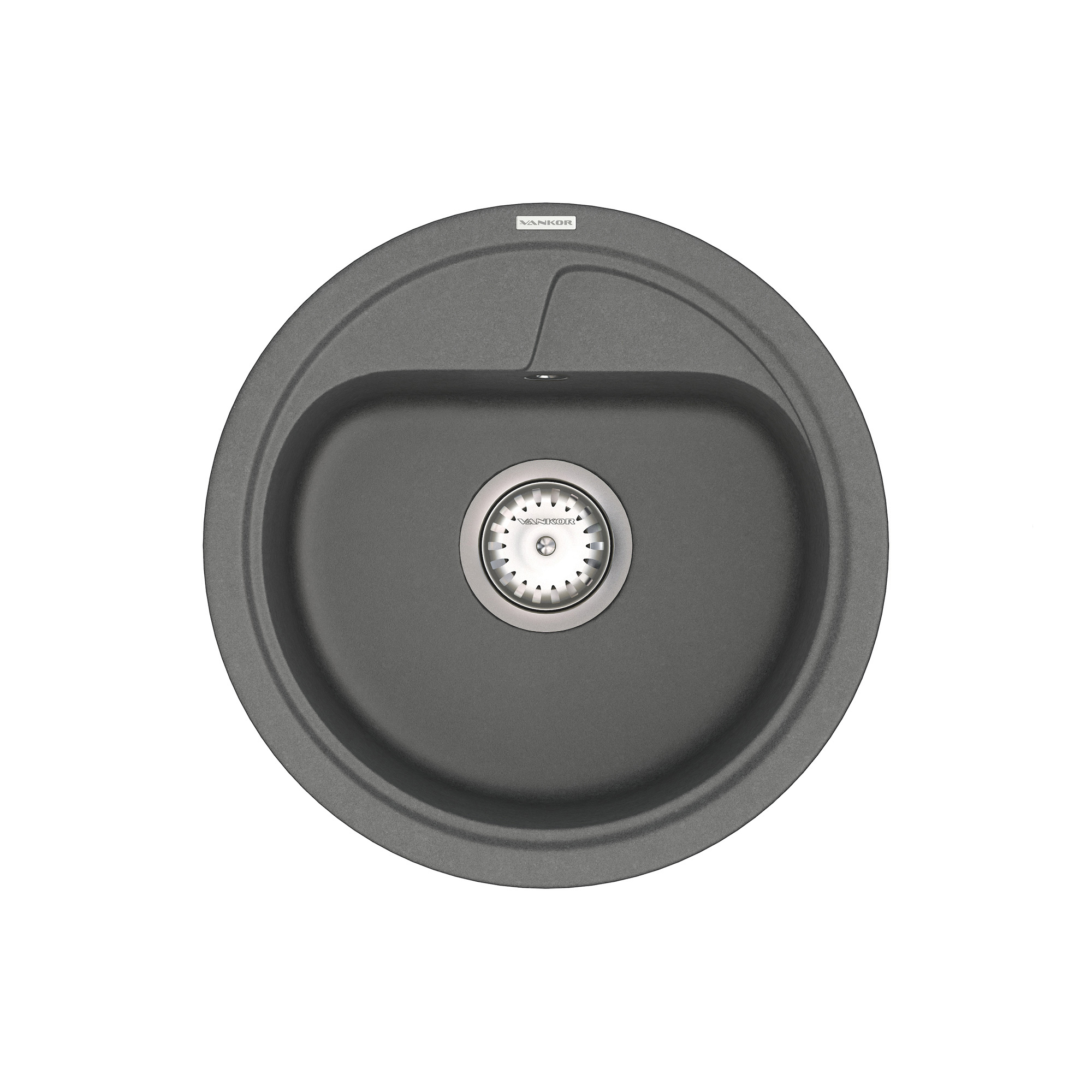 

Кухонная мойка VANKOR Polo PMR 01.44 Gray + сифон VANKOR