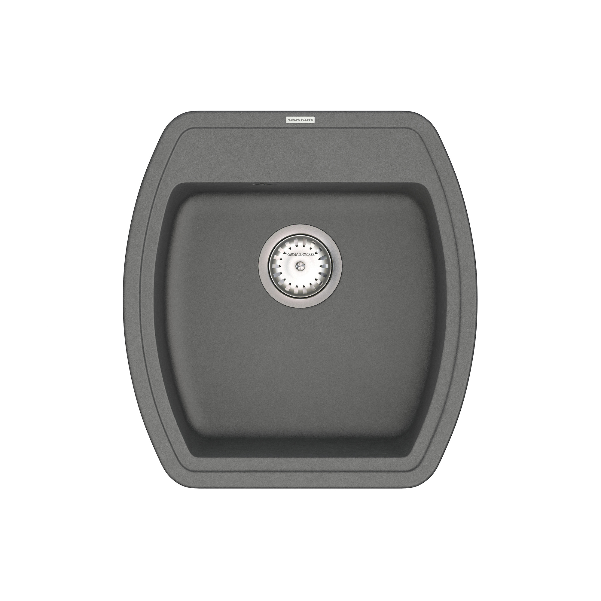 

Кухонная мойка VANKOR Norton NMP 01.48 Gray + сифон VANKOR