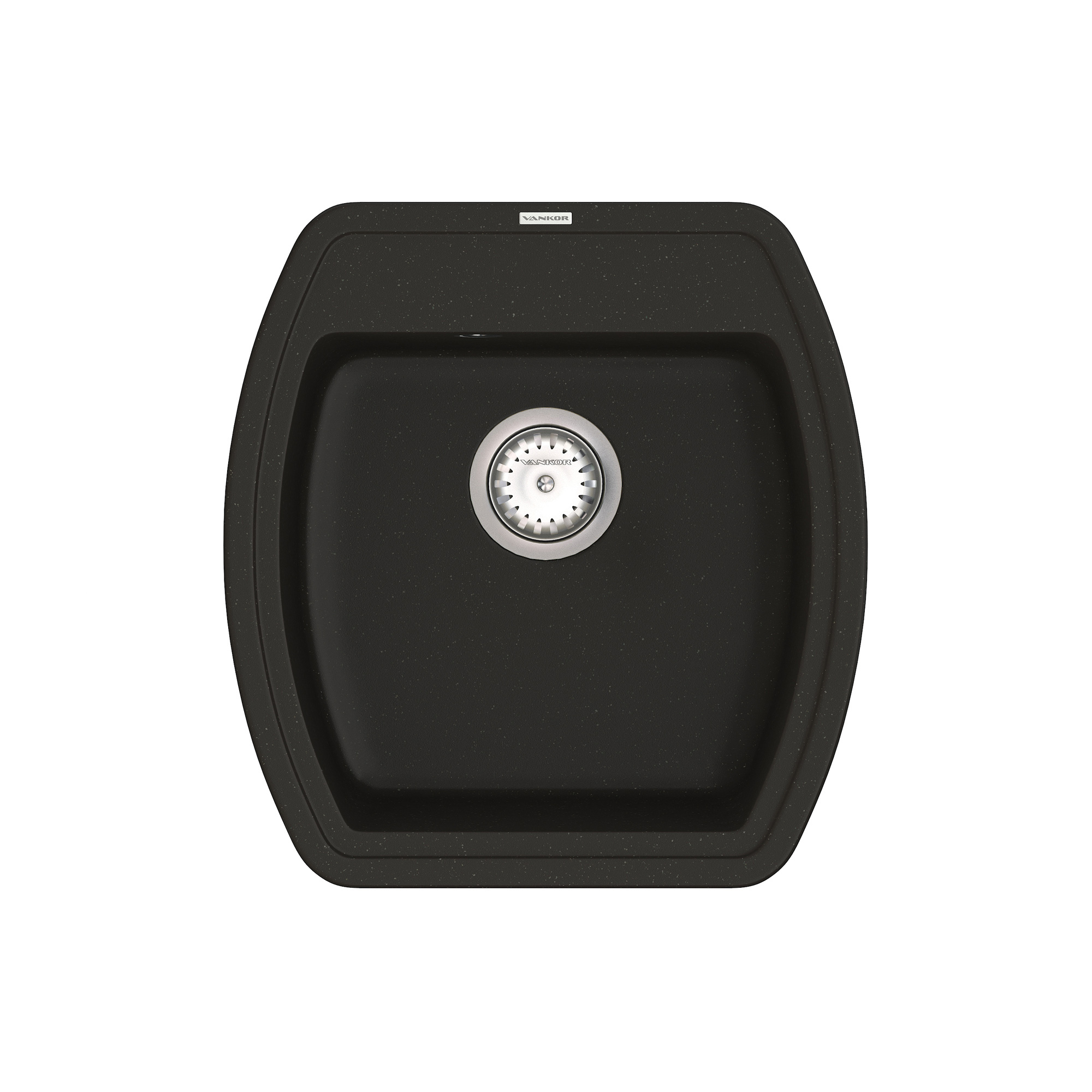 

Кухонная мойка VANKOR Norton NMP 01.48 Black + сифон VANKOR