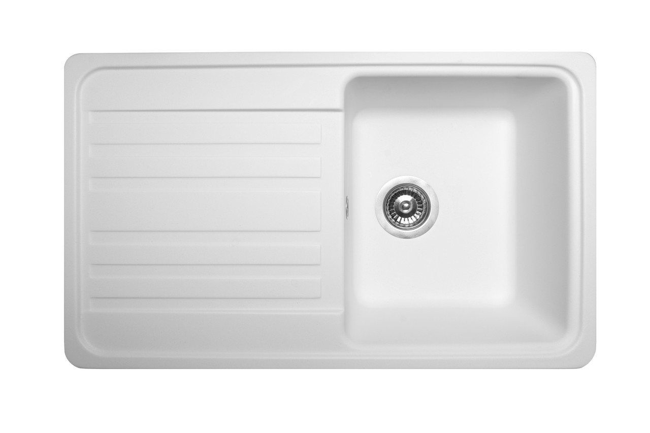

Кухонная мойка гранитная MIRAGGIO VERSAL white