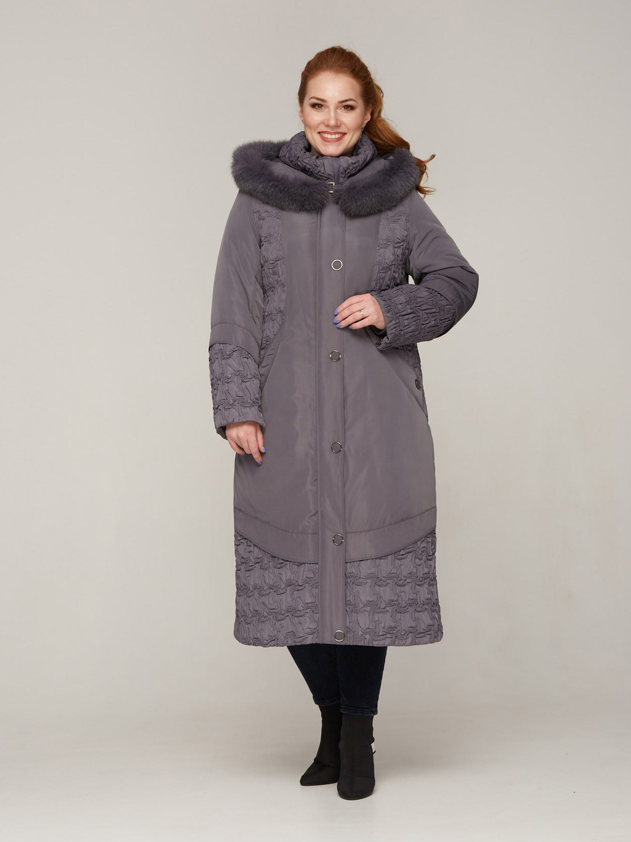 

Куртка Mangust 3550_1_В*ITM_10394 №#1_Light_Grey 48 Серая