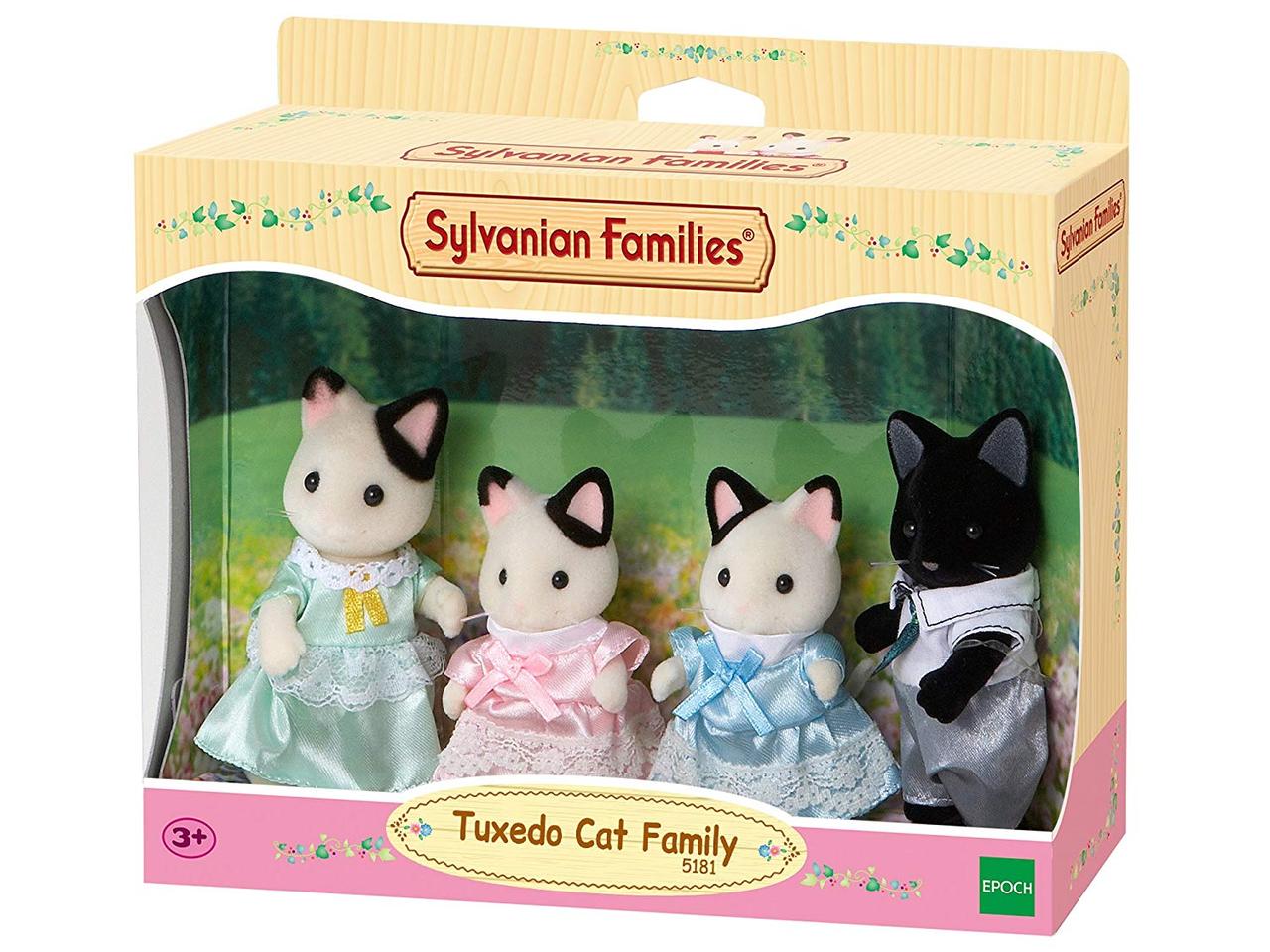 

Игровой набор Epoch Sylvanian Families Семья Черно-белых котов Tuxedo Cat Family Set (5181)