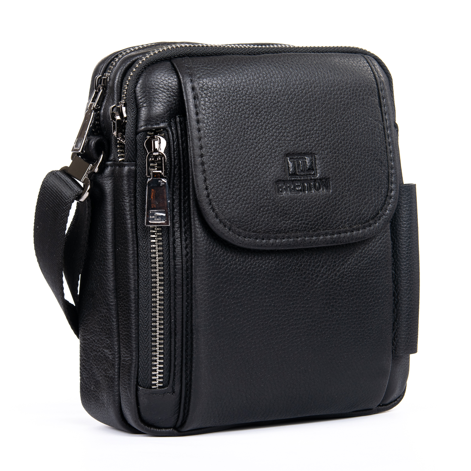 

Сумка Мужская Планшет кожаный BRETTON 32195 black
