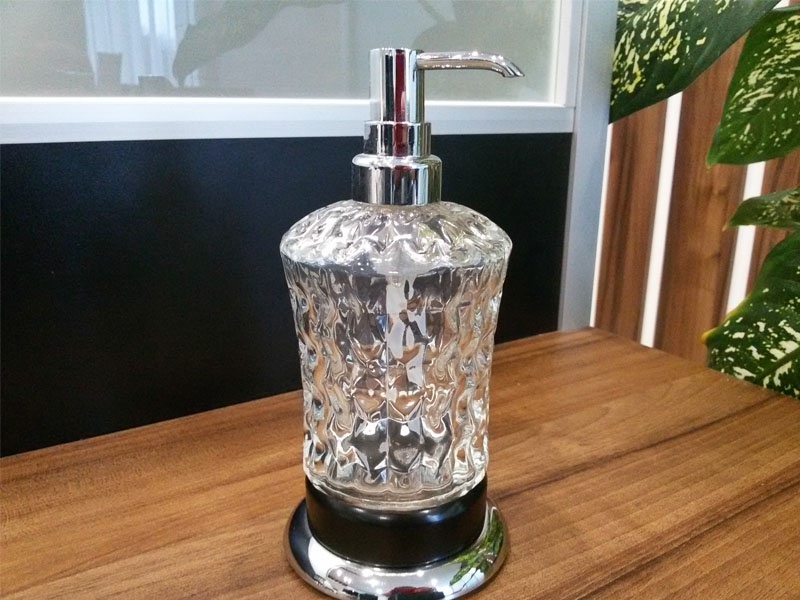 

Дозатор мыла Kugu Freestand CB 230CB, хром+стекло(230CB)