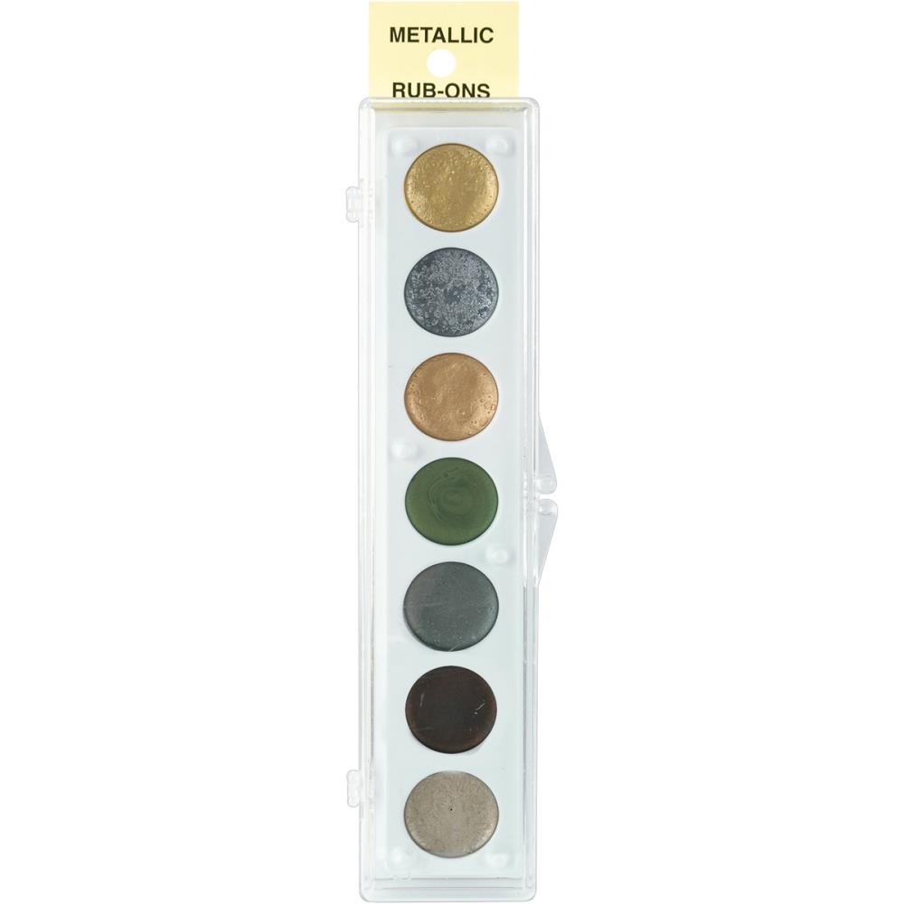 

Металлические акварельные краски Craf-T-Products Metallic Rub-On Paint Palette 7 Colors Kit #2