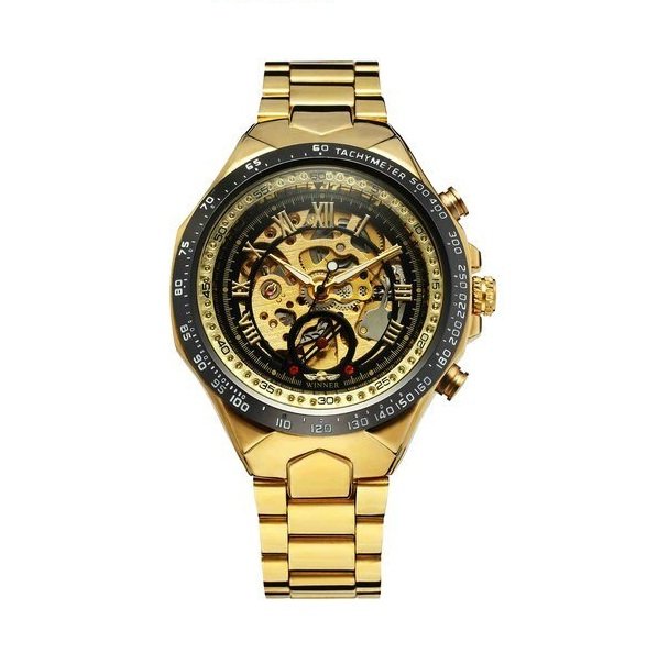 

Мужские наручные часы Winner 8067 Gold-Black-Black Red Cristal