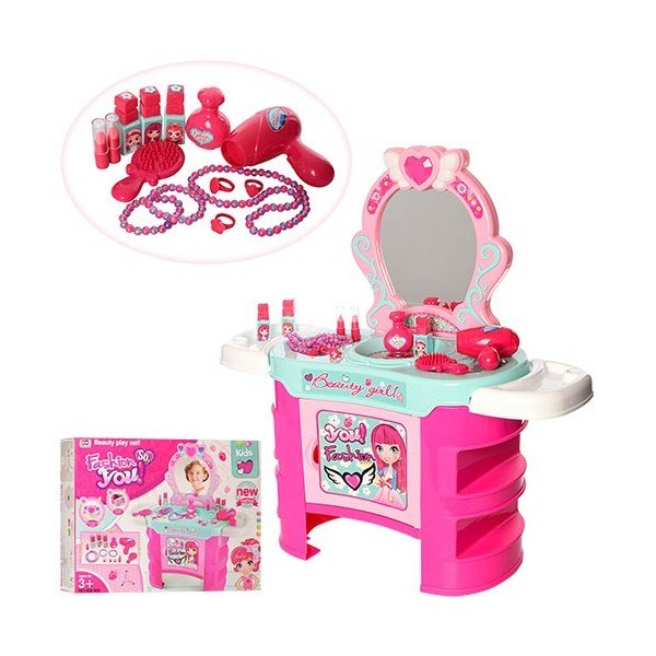 

Детский игровой набор трюмо для девочки Beauty 008-909 розовый