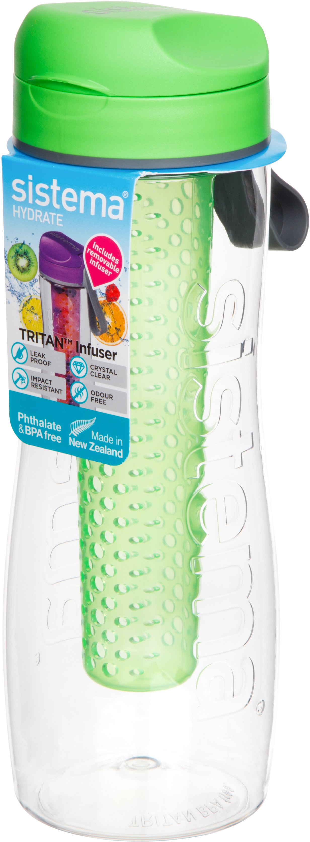 Акция на Бутылка для воды Sistema Hydrate с диффузором Green 800 мл (660-2 green) от Rozetka UA