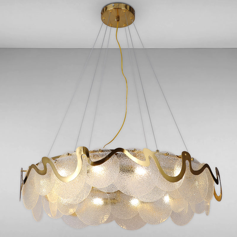 

Люстра підвісна Light House LS-16096/12 (800) BRZ+WH золото