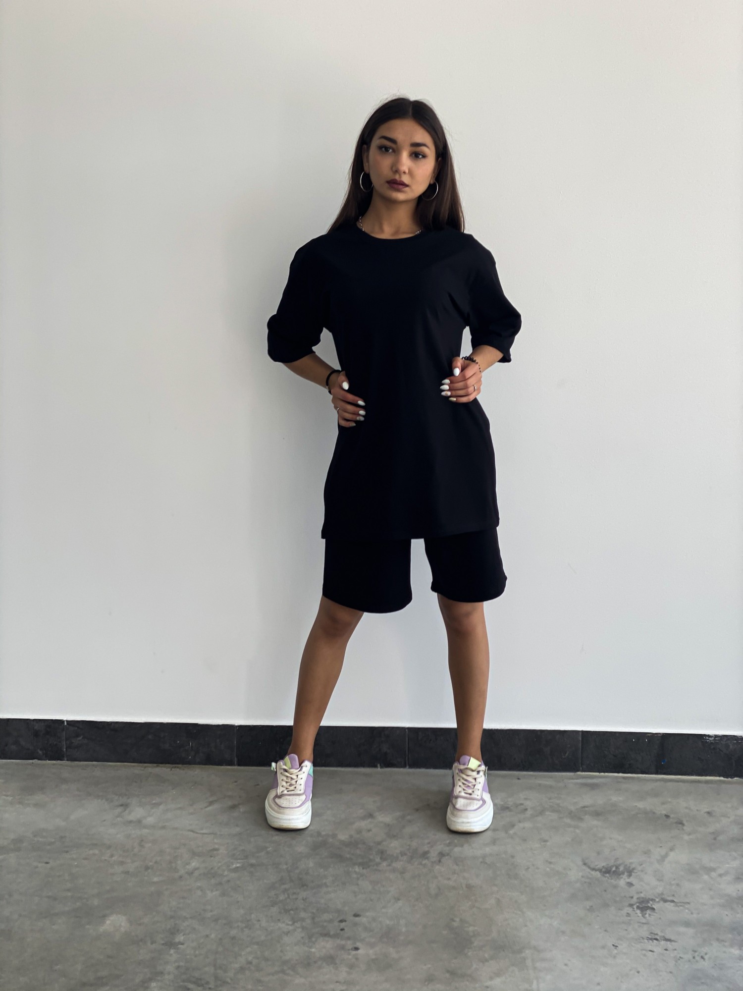 

Костюм Baysho туника с длинными шортами Кулирка XXS Черный (bk0601-100/bk0501-100)