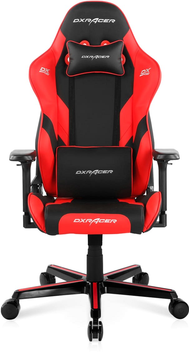 Акція на Кресло для геймеров DXRacer G Series D8100 Черно-красное (GC-G001-NR-C2-NVF) від Rozetka UA