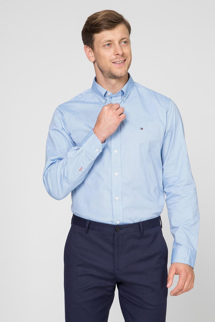 

Мужская голубая рубашка DOT PRINT SHIRT Tommy Hilfiger S MW0MW10942