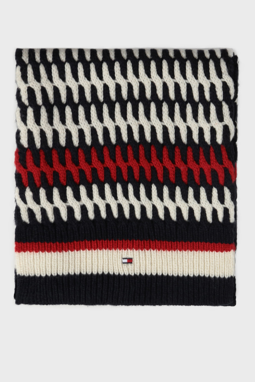 

Мужской шерстяной шарф с узором TAILORED CABLE Tommy Hilfiger OS AM0AM05461