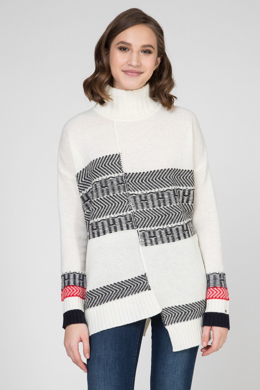 

Женский шерстяной свитер PATCHWORK FAIRISLE Tommy Hilfiger S WW0WW26417