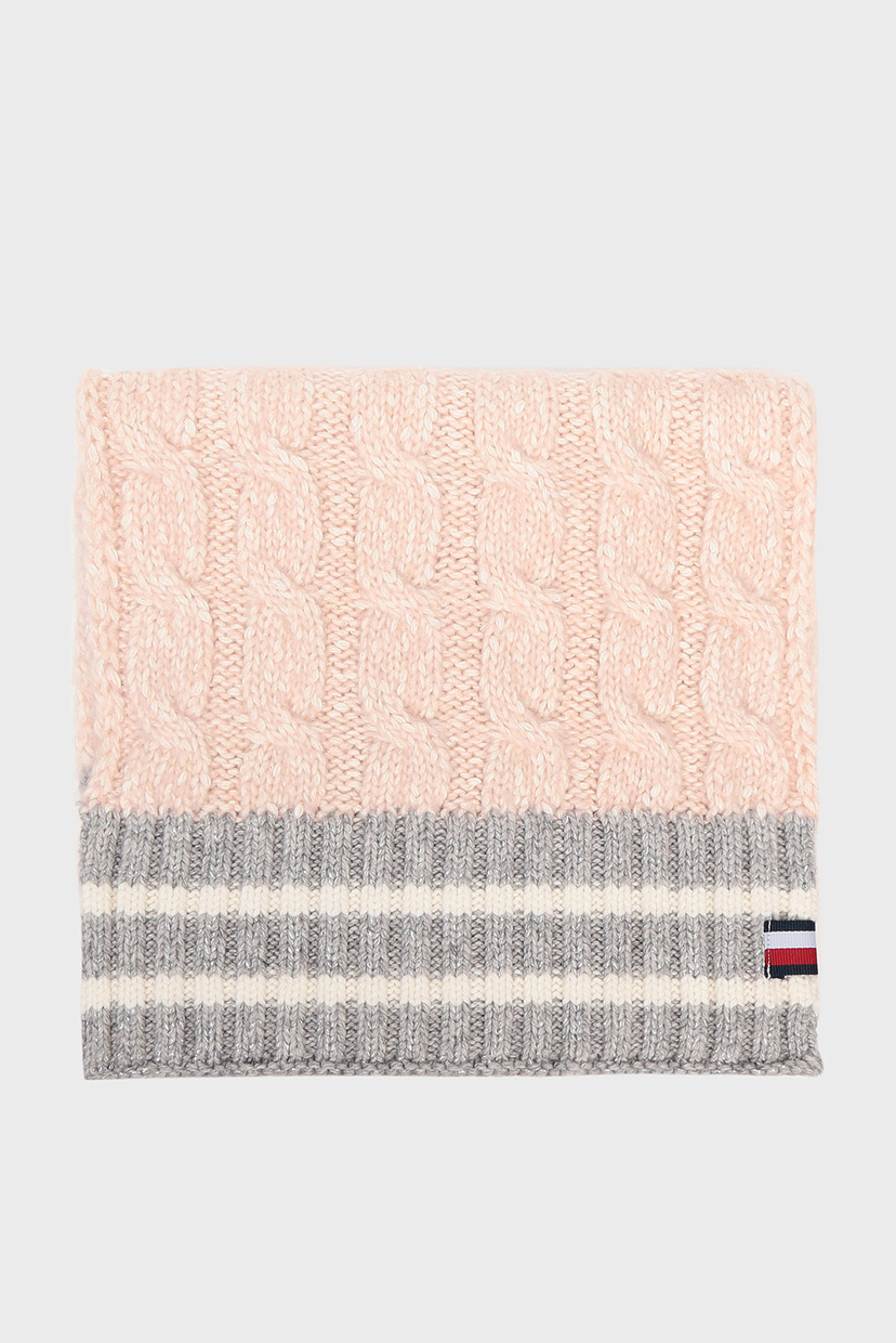 

Женский розовый шарф CABLE KNIT Tommy Hilfiger OS AW0AW07381