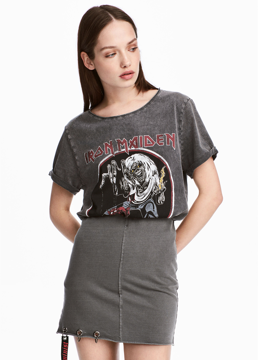 

Юбка H&M XL темно-серый 0547390