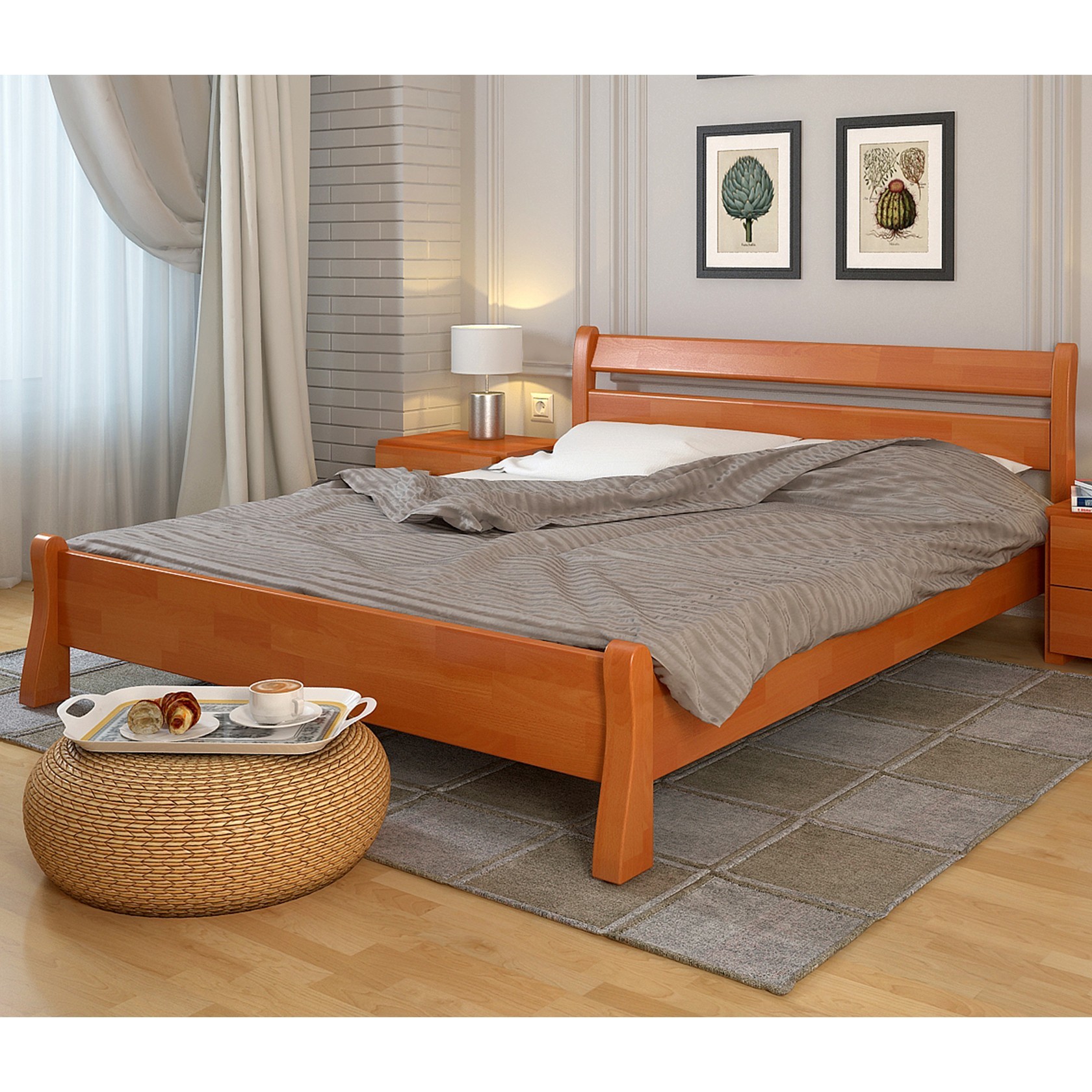 

Кровать Венеция (Arbor Drev) Ольха 160х200 см 71104_16