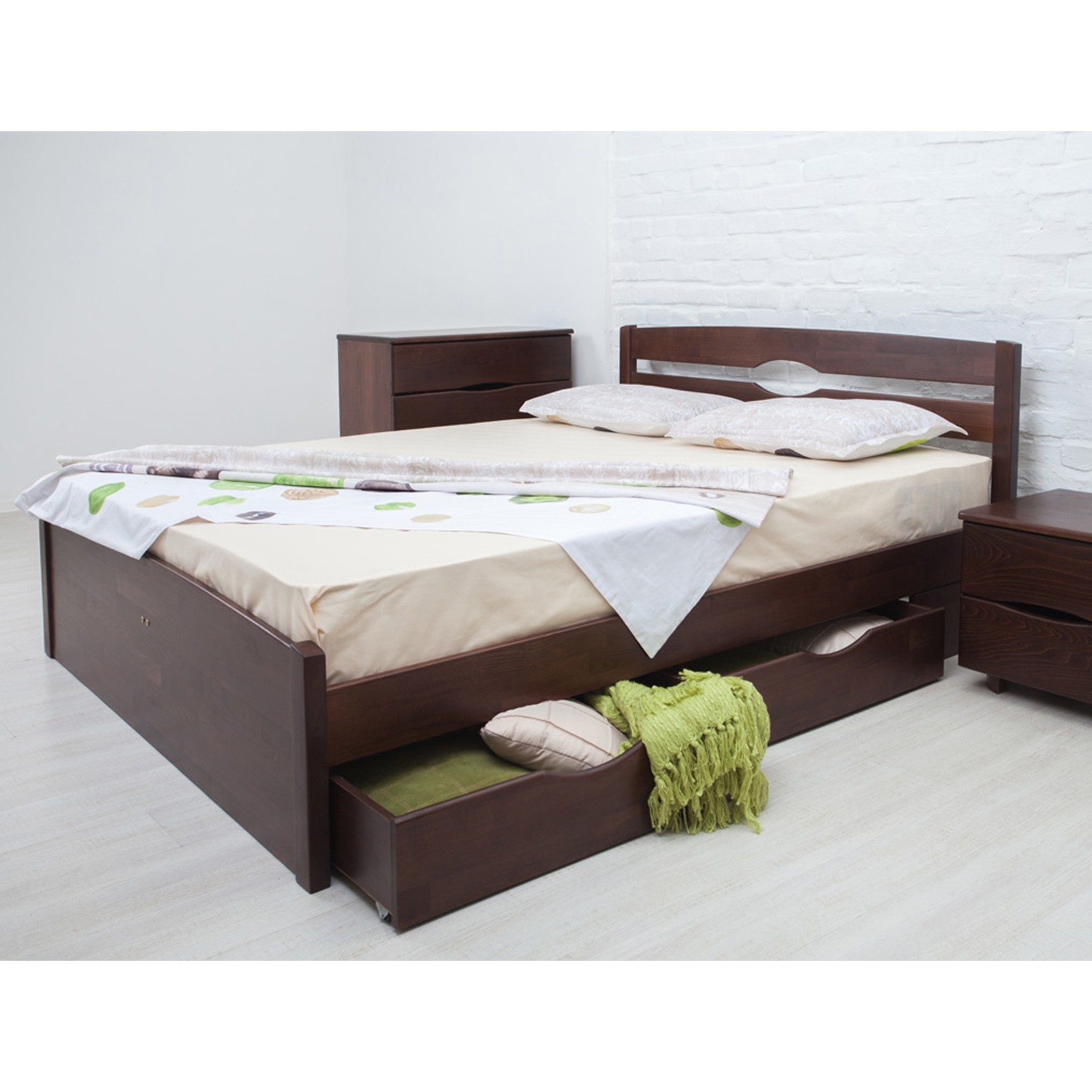 

Кровать Лика Люкс с ящиками (Олимп) Венге 90х200 см 121104_02
