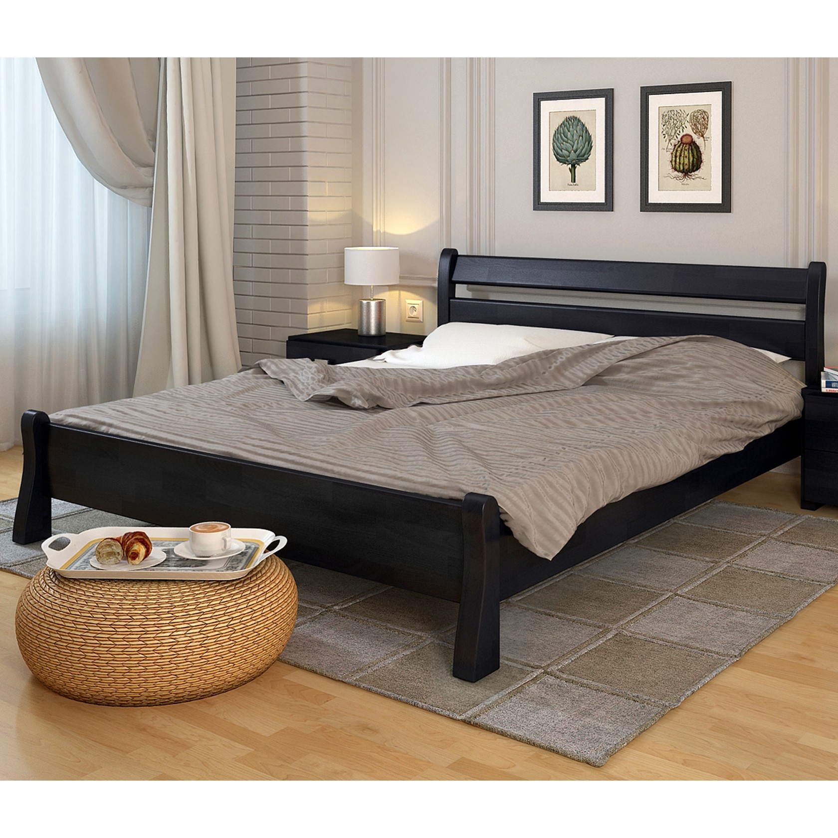 

Кровать Венеция (Arbor Drev) Венге 90х200 см 71104_04