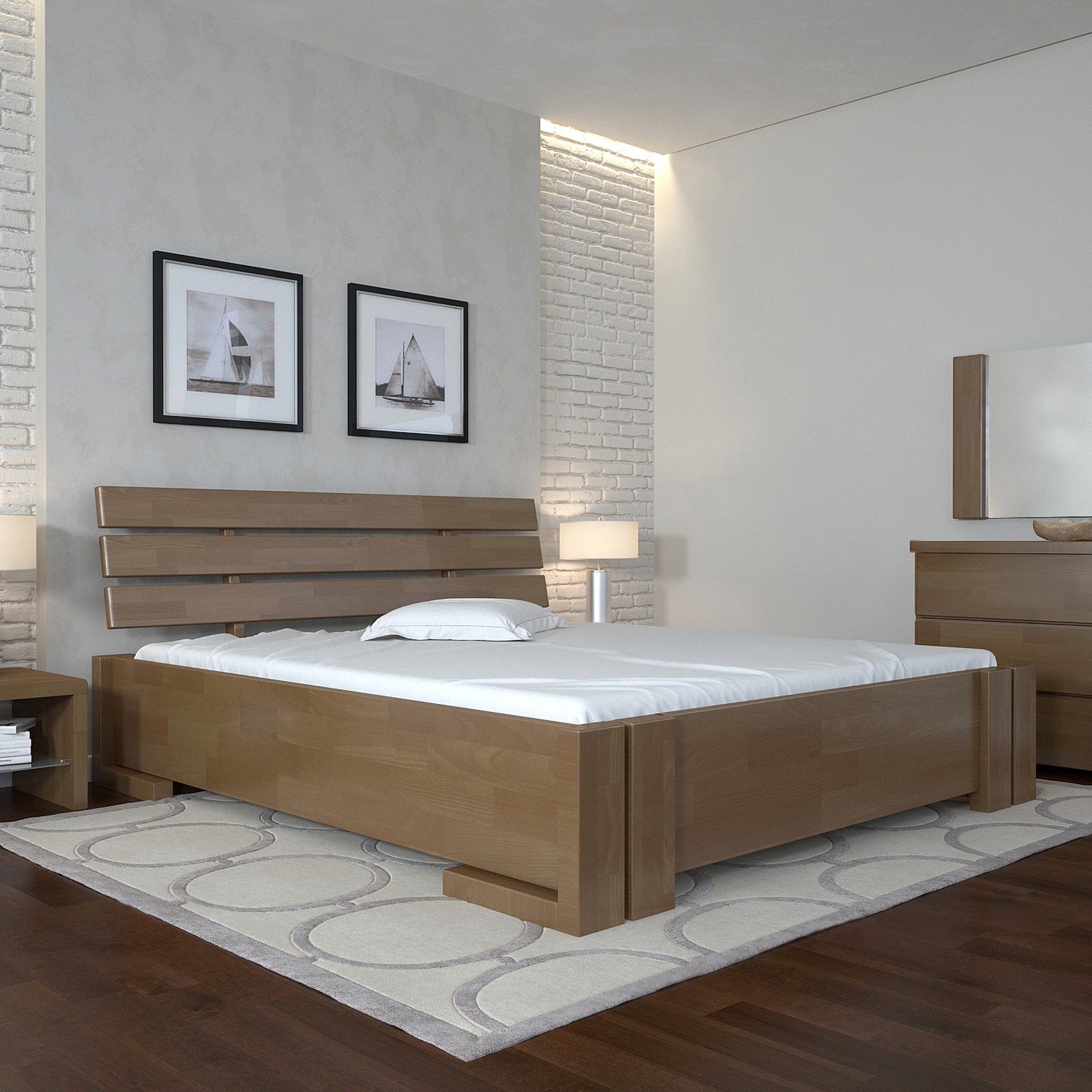

Кровать Домино (Arbor Drev) Орех 140х200 см 71116_09
