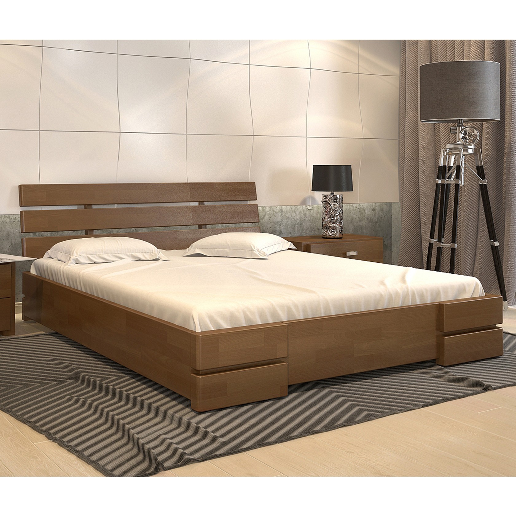 

Кровать Дали Люкс (Arbor Drev) Орех 180х200 см 71108_24