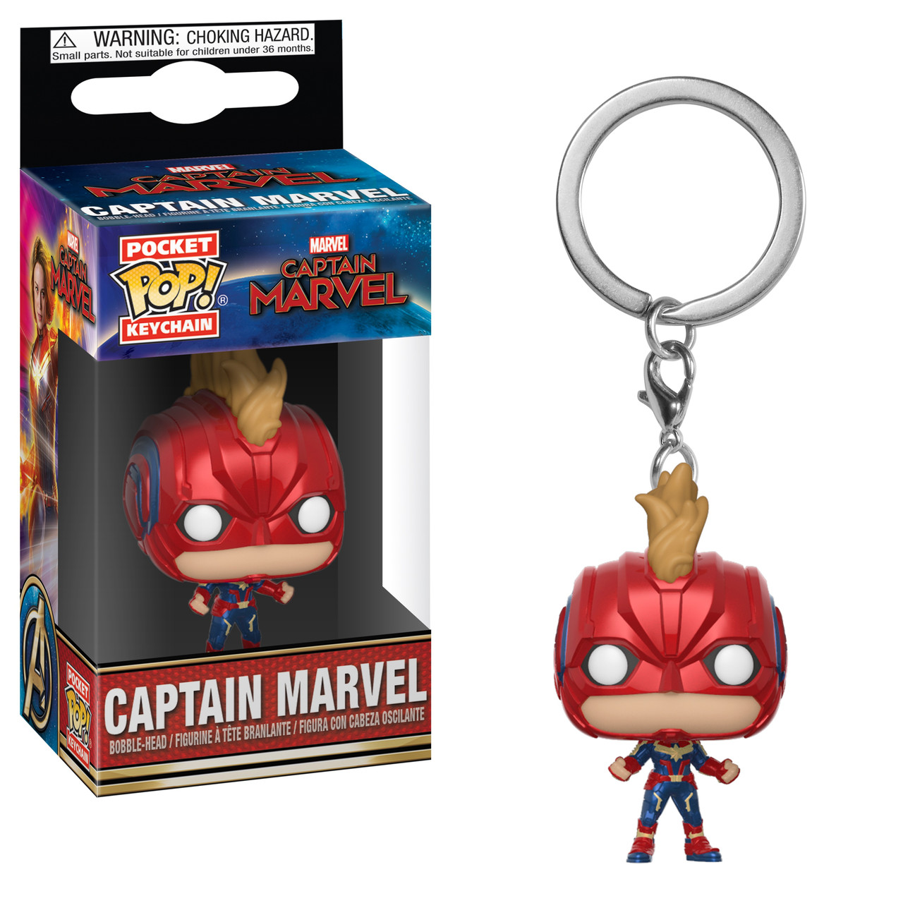 

Фигурка брелок Funko Pop Марвел Капитан Марвел Marvel Captain Marvel 4 см Trinket M CM