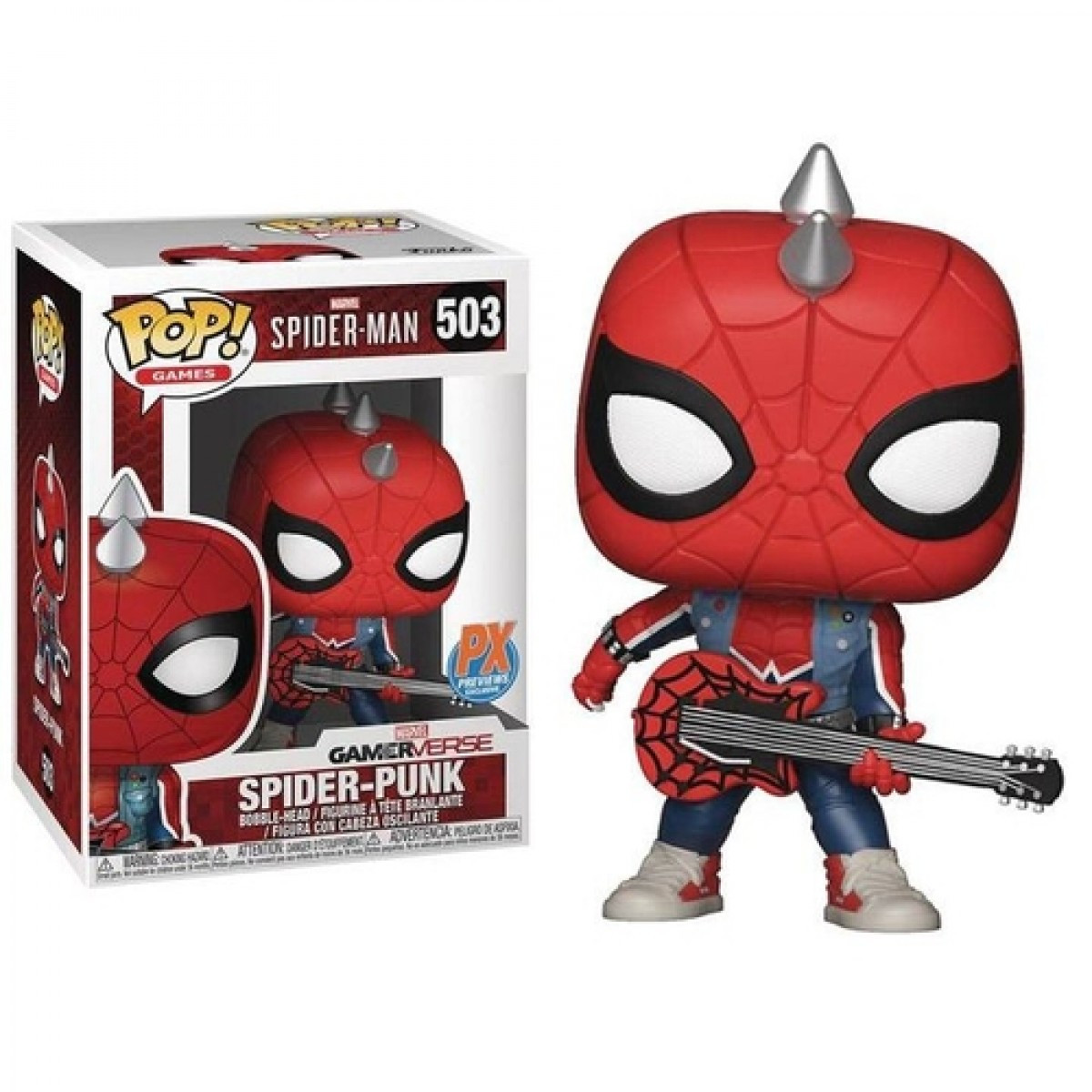 

Фигурка Funko Pop Фанко Поп Spider Man Spider Punk Человек Паук Паук Панк 10 см SM SP 503