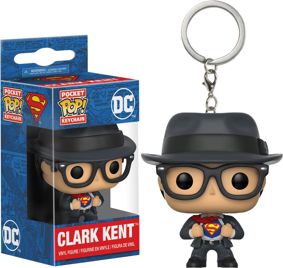 

Фигурка брелок Funko Pop Фанко Поп Superman Супермен Clark Kent Клар Кент 4 см S KK S 91