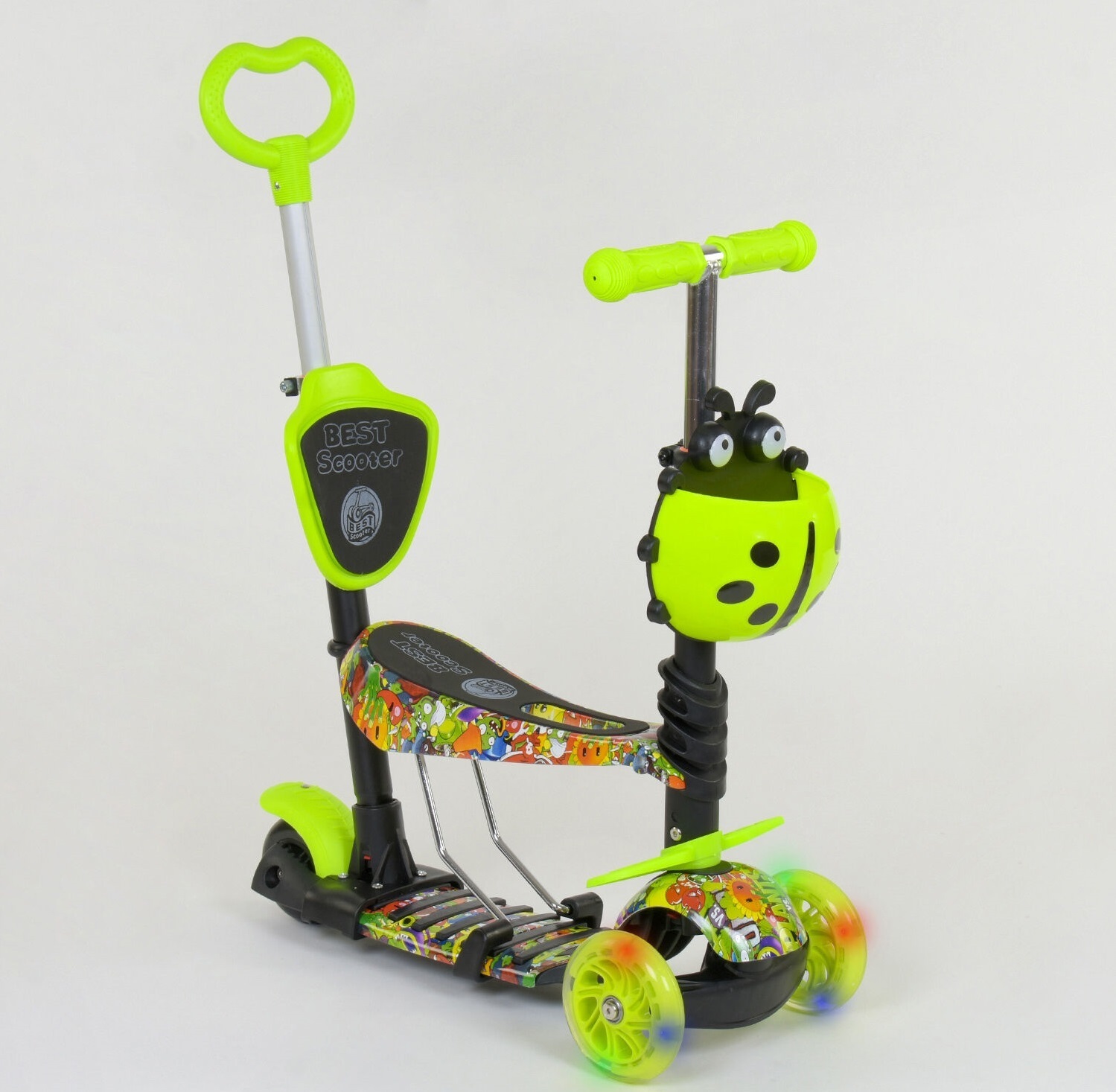 

Самокат 5 в 1 Best Scooter 55945 Lime (55945)