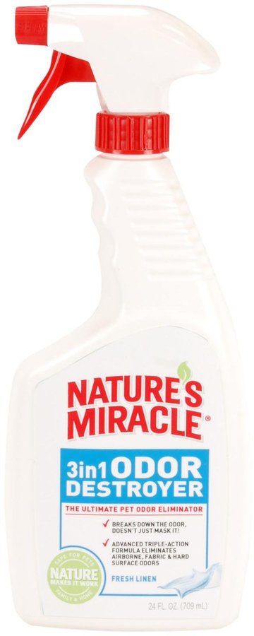 

Средство для удаления запахов с ароматом свежего белья 3in1 Odor Destroyer 710 мл Natures Miracle BGL-NM-215