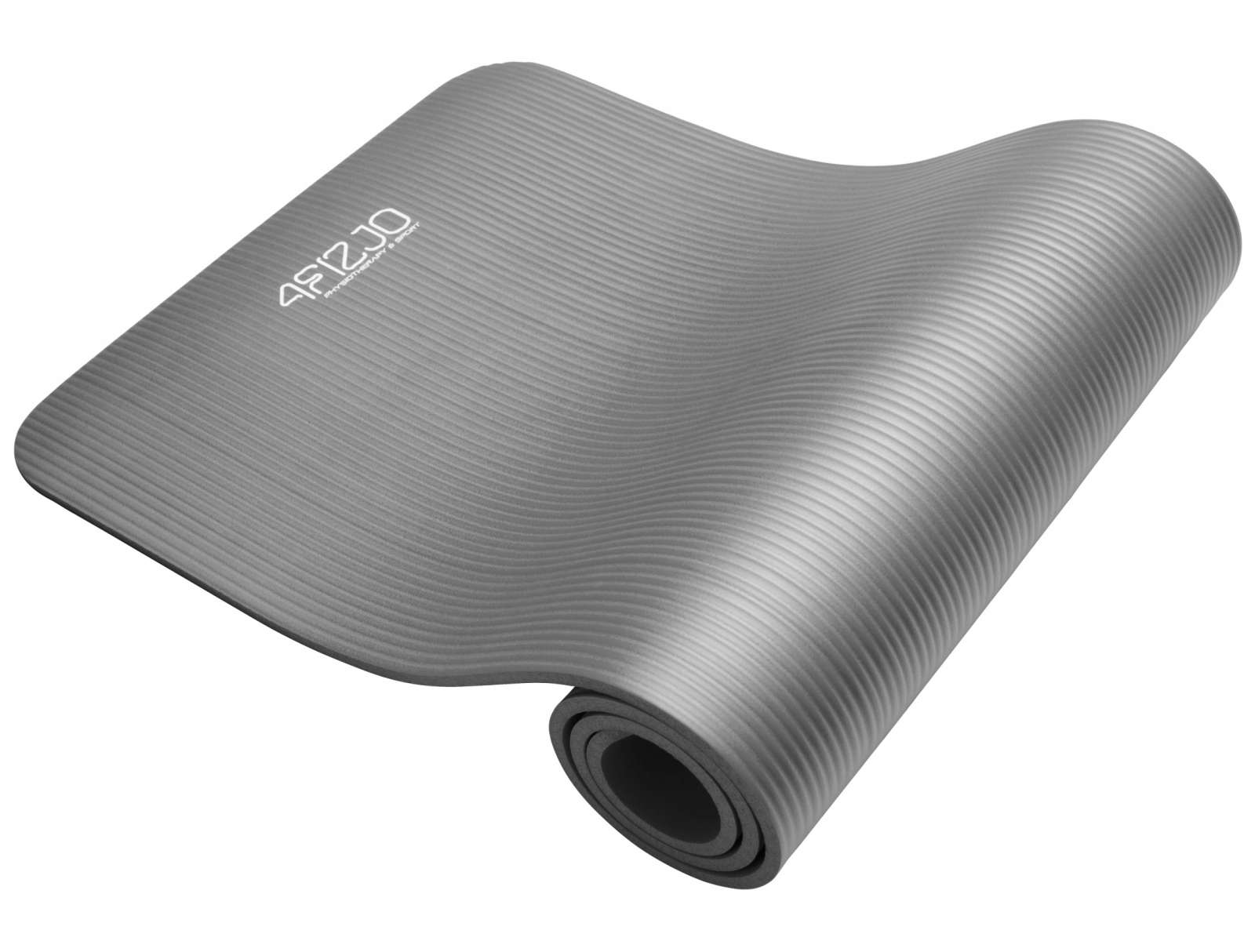 

Коврик мат для йоги и фитнеса 4FIZJO Nbr 1.5 см Grey
