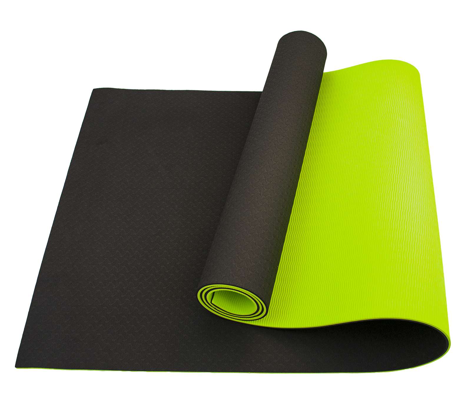 

Коврик (мат) для йоги и фитнеса Sportcraft Tpe 6 мм Black/Lime