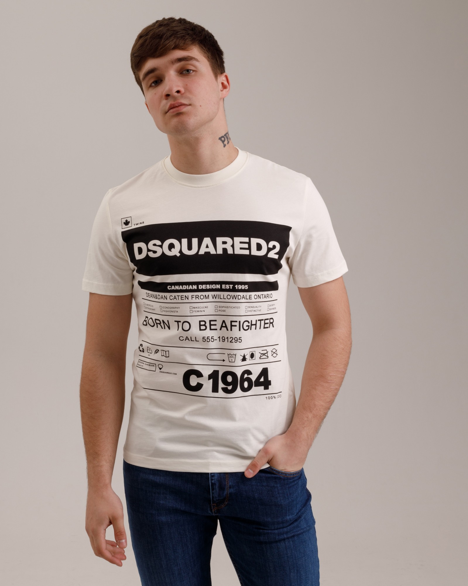 

Футболка DSQUARED 1010 XXL Молочный