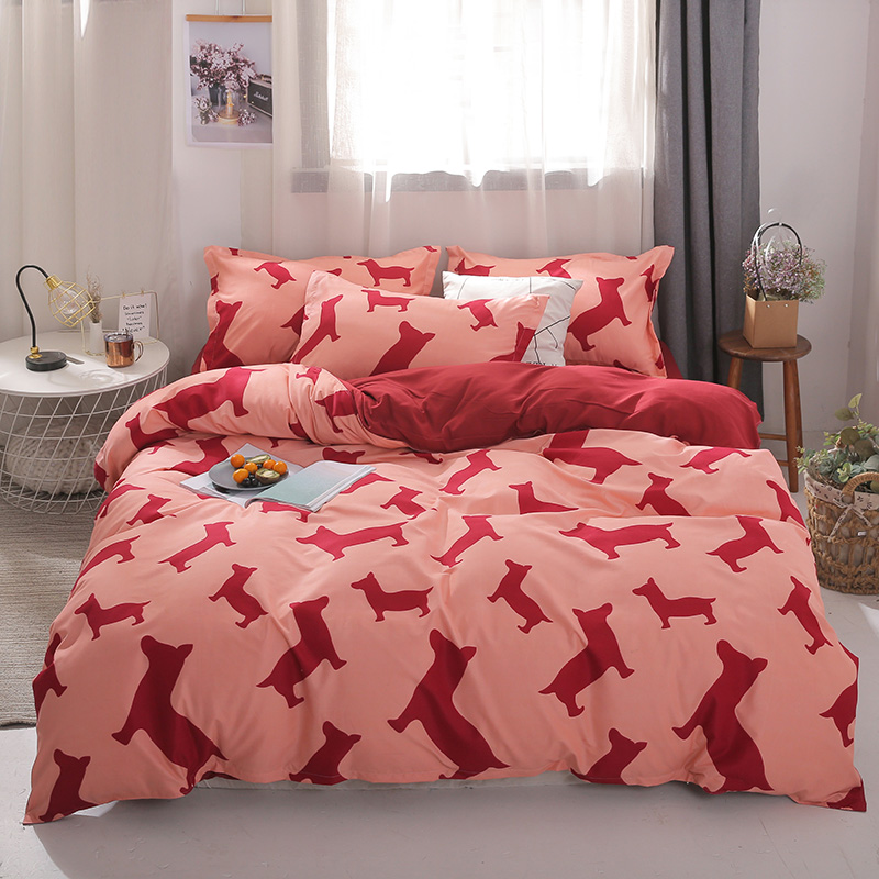 

Комплект постельного белья Щеночек (полуторный) Berni Home Красный