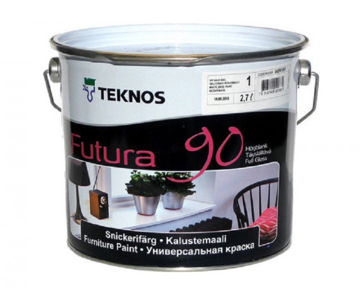 

Краска Teknos FUTURA 90 ( Текнос ФУТУРА 90 ) 2.7 л высокоглянцевая, тиксотропная, уретано-алкидная, для дерева и металла, внутри и снаружи