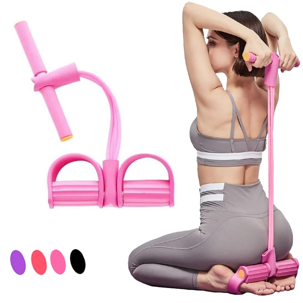 

Тренажер для фитнеса Tension Rope многофункциональный Pull Reducer Розовый