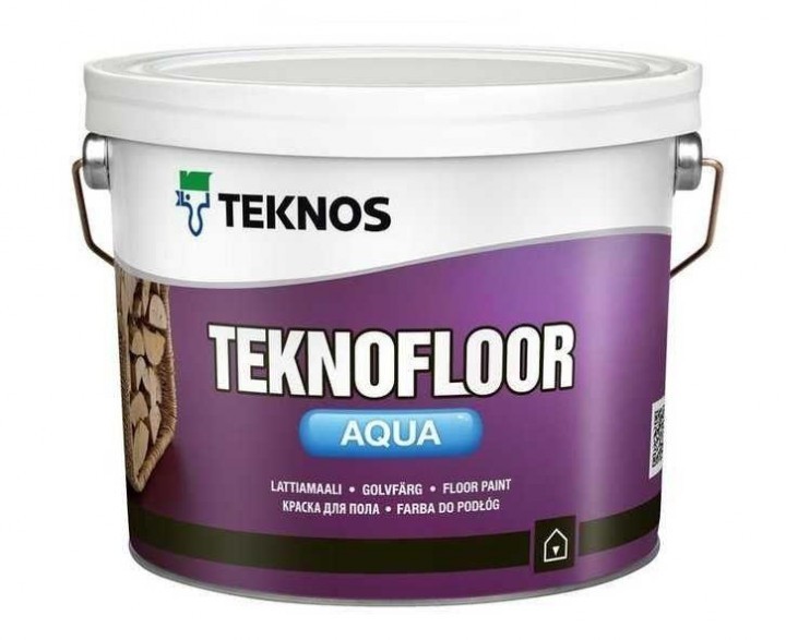 

Краска Teknos TEKNOFLOOR AQUA ( Текнос ТЕКНОФЛОР АКВА ) 0.9 л полуглянцевая, уретано-адкидная, для пола внутри помещений