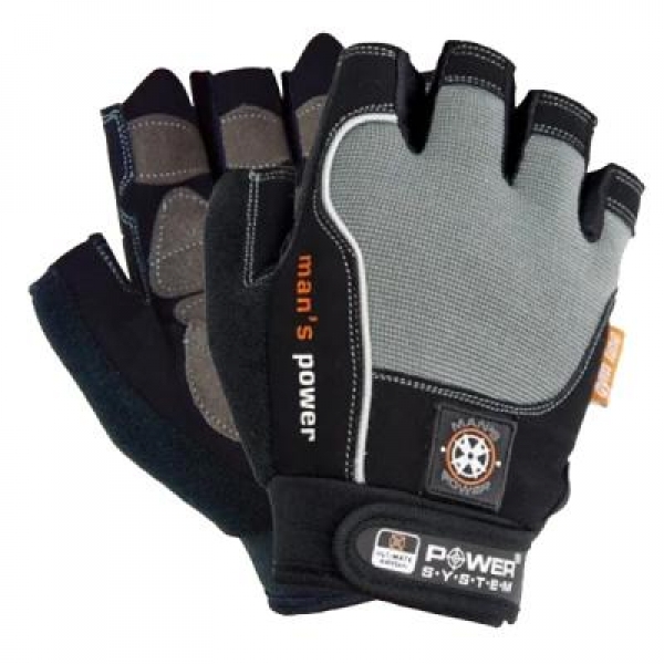 

Перчатки для фитнеса Power System Mans Power PS-2580 Black/Grey XS (PS-2580_XS_Black-grey)