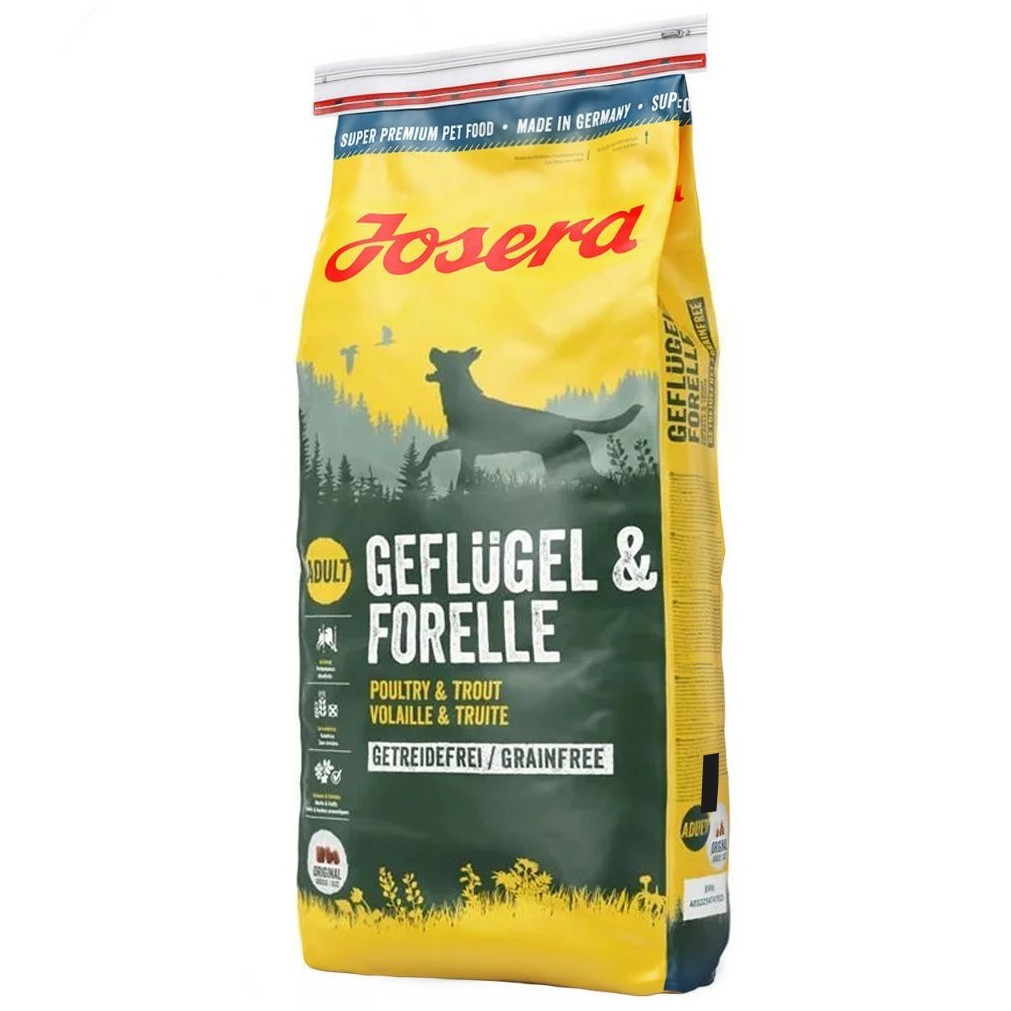 

Сухой корм для собак с птицей и форелью Josera Geflugel & Forelle 15 кг