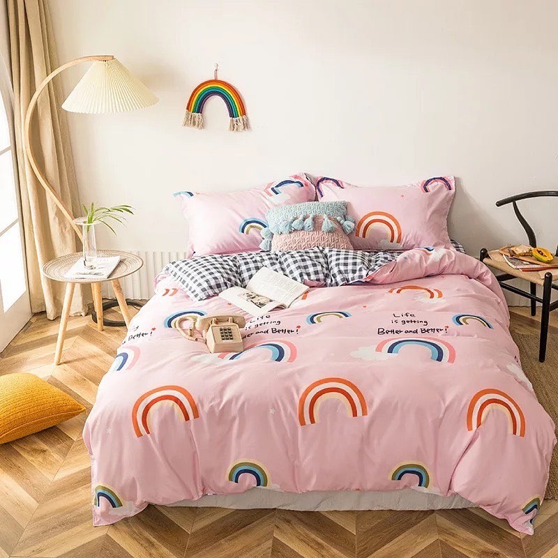 

Комплект постельного белья Розовый Радуга Dreamy Полуторный