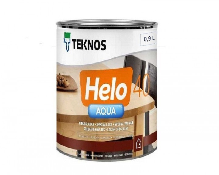

Лак Teknos HELO AQUA 40 ( Текнос ХЕЛО АКВА 40 ) 0.9 л водоразбавляемый, полеуретановый, полуглянцевый, для пола и мебели