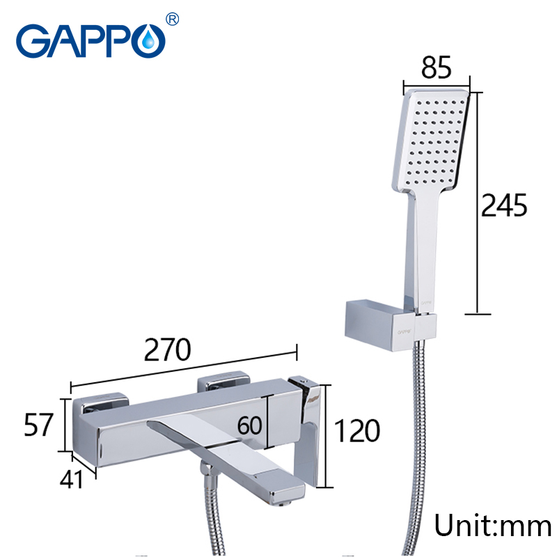 

Смеситель для ванны Gappo Futura G3218