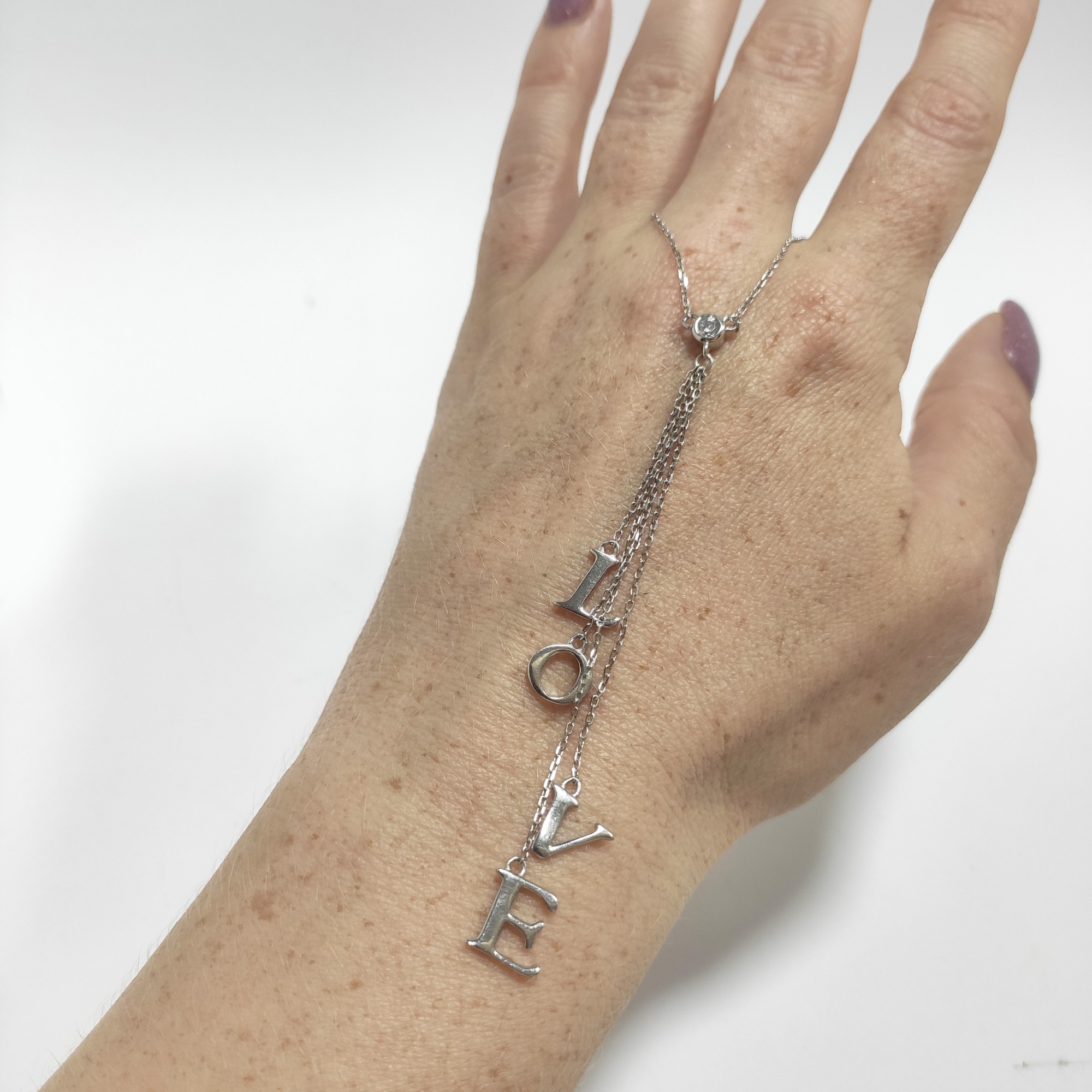 

Серебряное колье кл2ф СВ LOVE 40-45 см