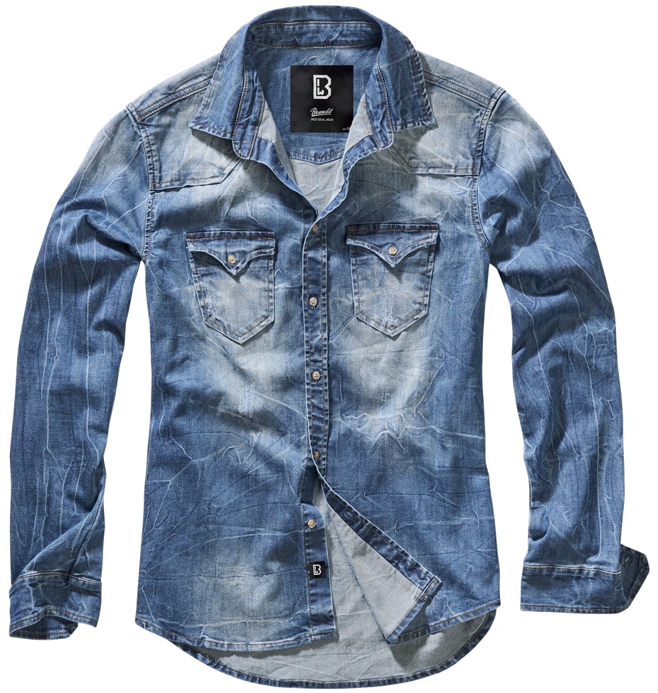 

Мужская рубашка джинсовая Brandit Riley Denim р.L (4020.62.L)