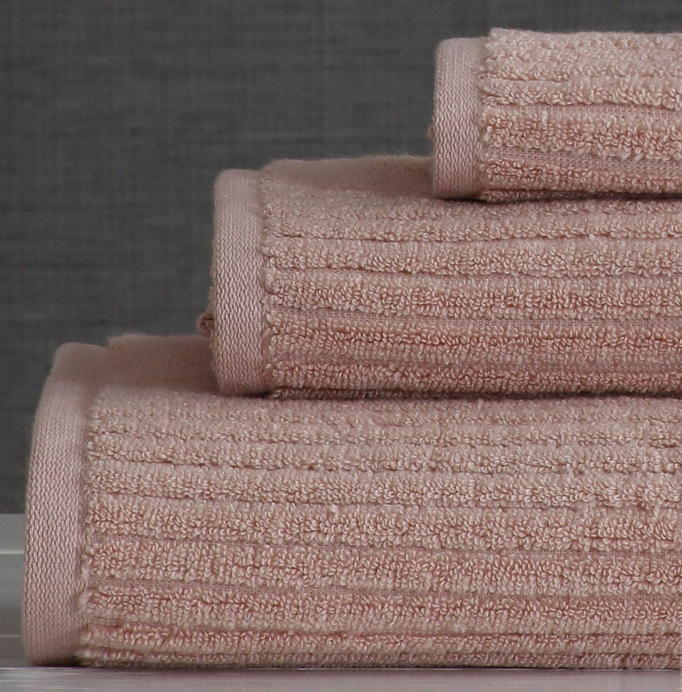 

Набор полотенец Pavia Stripe Pudra 75х150, 50х85, 30х30 см Персиковый турция, махра