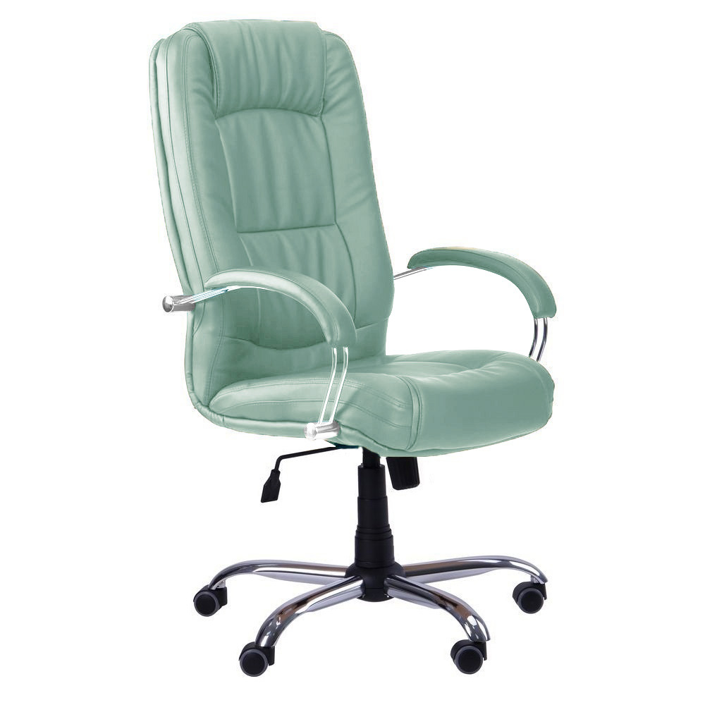 

Кресло офисное Марсель механизм Tilt, металл хром/кожзаменитель Неаполь N-53 светло-голубой AMF