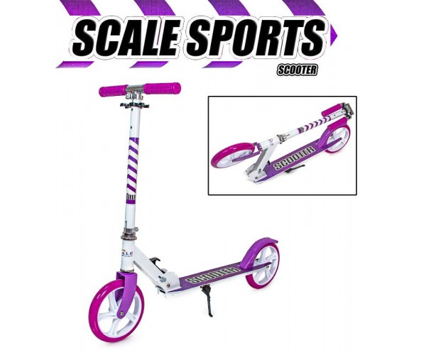 

Двухколесный самокат Scale Sports 5460, Бело-фиолетовый